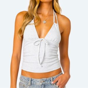 Edikted Striped Halter Top